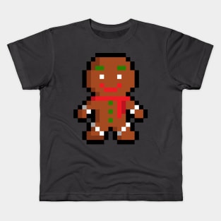 cute gingerbread pixel kids Kids T-Shirt